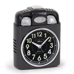 Atlanta 1947/4 anthracite Quartz Alarm Clock, extra loud