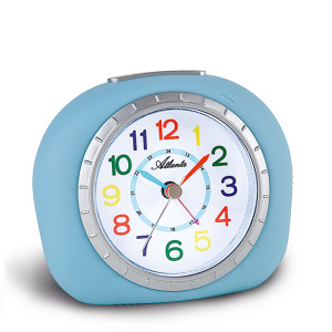 Atlanta 1966/5 blue quartz alarm clock, sweeping second