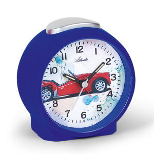 Atlanta 1981/5 blue Quartz Alarm Clock, sweeping second