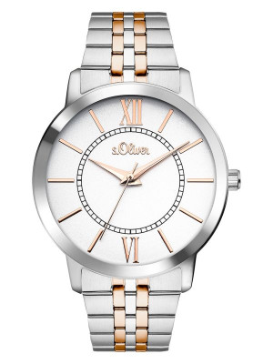 s.Oliver Stainless steel silver/ rosegold SO-3351-MQ