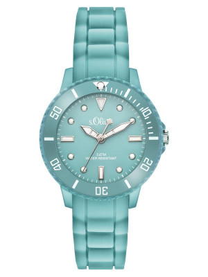 s.Oliver Silicone strap turquoise SO-3300-PQ