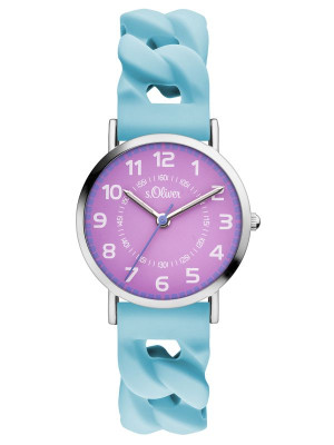 s.Oliver Silicone strap light blue SO-3427-PQ