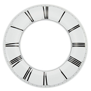 Dial circlet Aluminium silvercolored Ø 190 mm