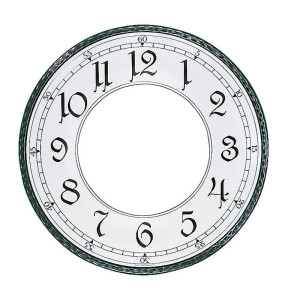 Dial circlet aluminium arabic numerals Ø 203 mm