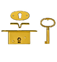 Trim part hook lock brass
