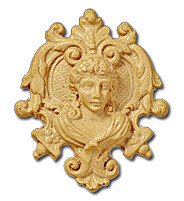 Decorative part face, cast from resin