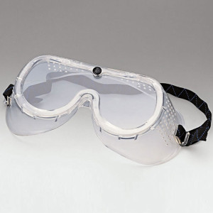 Protective goggles with uncolored spectacle lenses