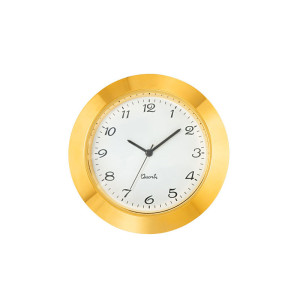 Mini Insert Movement MC Drum Ø 46.5mm, bezel Ø 50mm yellow, dial white-antique, Arabic numerals