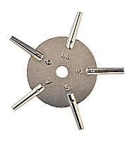 Sternschlüssel für TU Nr-2-4-6-8-10 Vierkant 1,75-1,60-1,40-1,20-1,05 mm