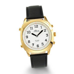 Atlanta 8908/9 gold sprechende Armbanduhr
