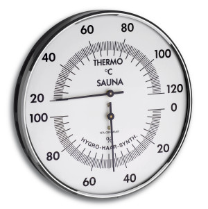 Thermomètre-hygromètre de sauna, Ø 132mm