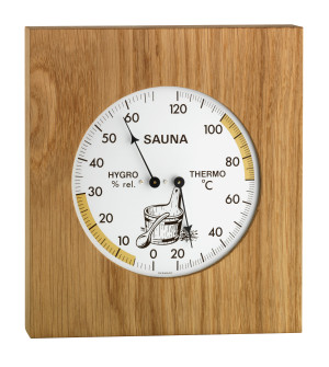 Thermomètre-hygromètre de sauna, 180x200mm