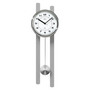Atlanta 5105/19 silver pendulum clock radio controlled