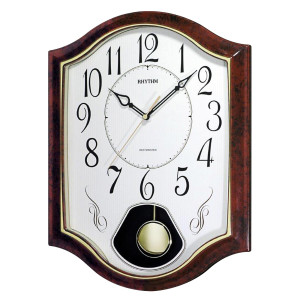 Rhythm 7494/20 brown pendulum clock
