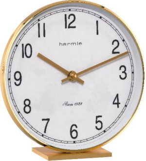 HERMLE carriage clock/ table clock, brass