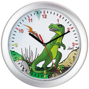 Kids wall clock Dinosaur