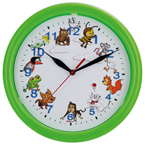 Horloge Murale d'enfants Animaux