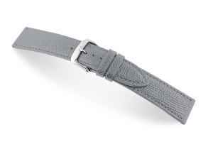 Leather strap Pasadena 18mm gray XL