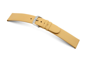 Bracelet-montre en cuir Merano 8mm sable lisse