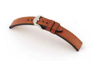 Bracelet-montre en cuir Santa Fe 20mm cognac