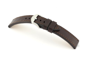 Bracelet-montre en cuir Santa Fe 20mm moka