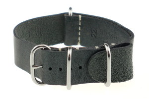 Eyelet watch strap Memphis 18mm gray