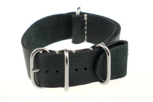 Bracelet-montre de soyage Memphis 18mm noir