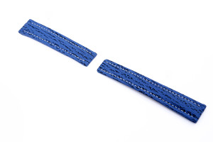Bracelet-montre en galuchat Happel BRT 20mm bleu