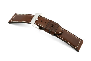 Leather strap Happel PAN 22mm mocha
