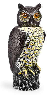 Garden owl scarecrow