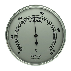 Hygrometer build-in weather instrument Ø 85mm, silver