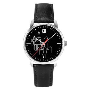 Königsschloss Edition Armbanduhr, silber/ schwarz - Exklusiv
