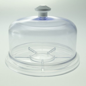 Dust cover with 1 transparent bowl Ø 88mm