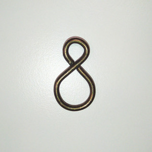 Chain hooks und chain rings iron yellow, per 12 unit