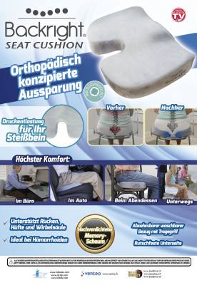 Original Backright Seat Cushion - coussin d'assise orthopédique