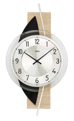 AMS quartz wall clock Sonoma / slate