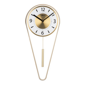 Atlanta 5008/9 Pendulum clock quartz gold