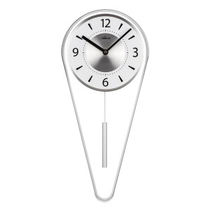 Atlanta 5008/19 Pendulum clock quartz silver