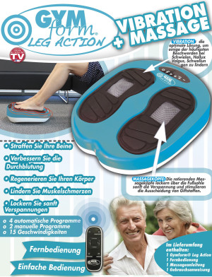 Gymform Leg Action Massage device incl. remote control