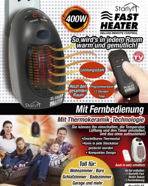 Heating aerator with remote control