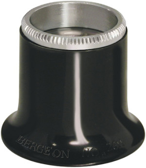 Watchmaker magnifier 3.3x, bi-convex lens Bergeon