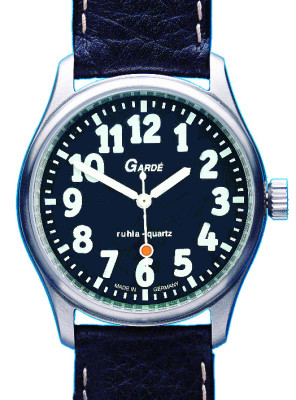 Uhren Manufaktur Ruhla - special watch - extra large digits - rich in contrast - for visually impaired people