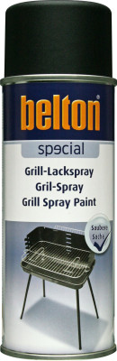 belton grill paint spray, matt black - 400ml