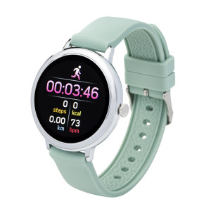 Fitness Tracker/ Smartwatch avec bracelet interchangeable vert/ gris