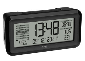 TFA radio alarm clock with room climate