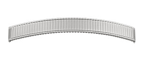 Bracelet métallique Quick Release Flex acier inoxydable 18mm acier poli / sat.