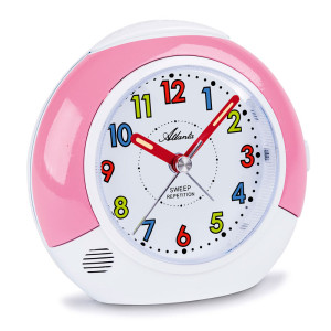Atlanta 1708/17 Children's alarm clock pink