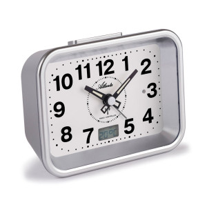 Atlanta 1866/19 Radio controlled alarm clock silver