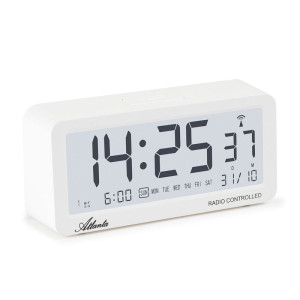 Atlanta 1879/0 Radio controlled alarm clock white
