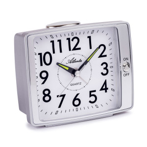 Atlanta 2151/19 Quartz alarm clock silver